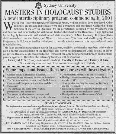 Sydney Jewish News Oct 27, 2000