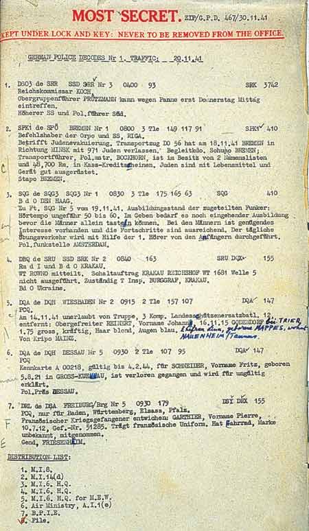 typical decoded intercepts of SS messages