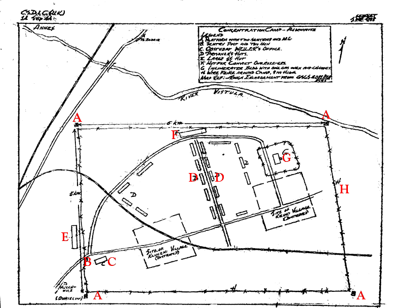 Sketch Map of Auschwitz 