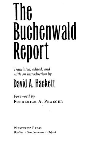 The Buchenwald Report
