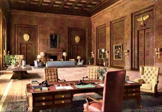 Hitler's study in Reichskanzlei