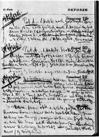 Diary of Dr Theo Morell