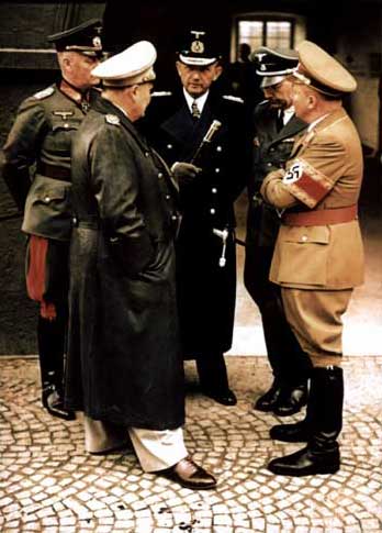 Keitel, G&ouml;ring, D&ouml;nitz, Himmler, Bormann