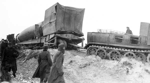 A4 missile on its Meillerwagen