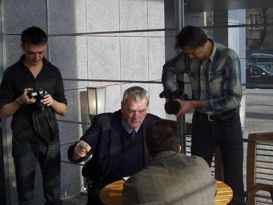 NTV films David Irving in Krakow