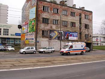 derelict building Warsaw