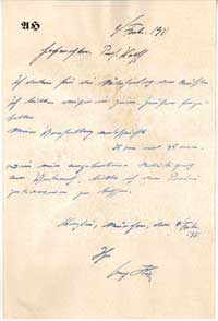 Hitler fake letter to Wolff 1931