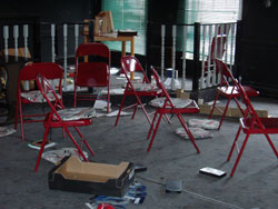 demlsihed room and goods