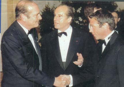French president Chirac with J&ouml;rg haider in 1998