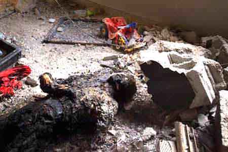 burned remains of a Palestinian boy