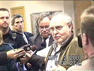 Zundel with Fromm, reporters