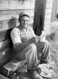 George on the buildings, summer 1955