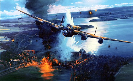 Lancasters of No.617 Squadron attack the Ruhr Dams