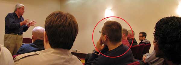 Sept 27 2010 Irving lectured to his tour group in Warsaw